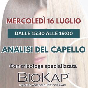 Analisi del capello – 16 luglio 2025